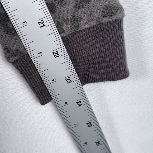Lucky Brand Leopard Print Sweatshirt Women's Small Gray Sweater Top Soft Finish - Picture 10 of 10